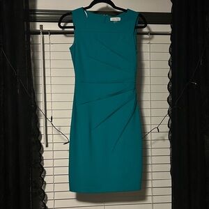 Calvin Klein Teal Midi Dress